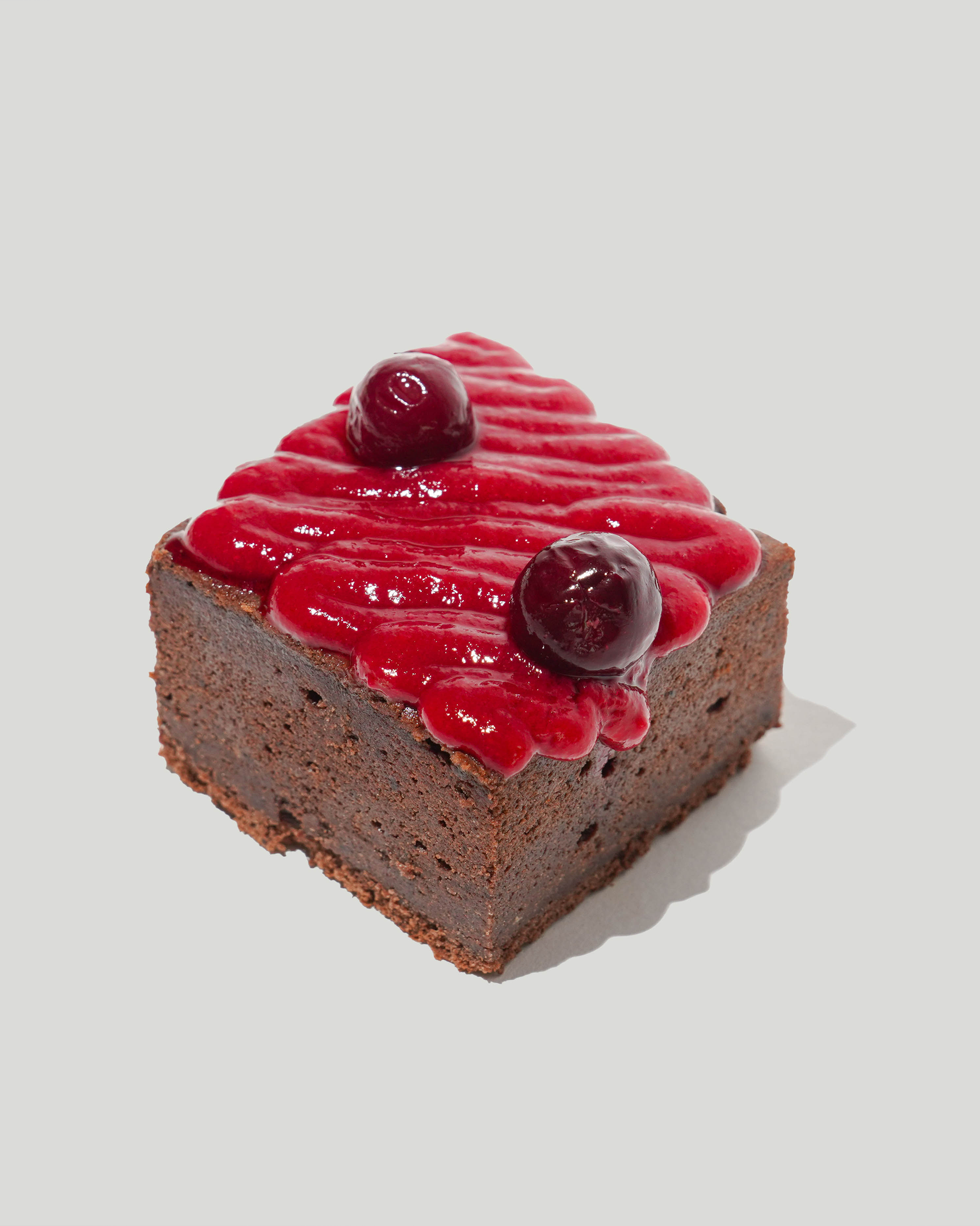 Cherry Glaze Brownie - SATO | Healthy Sugar-Free Pastries in Dubai