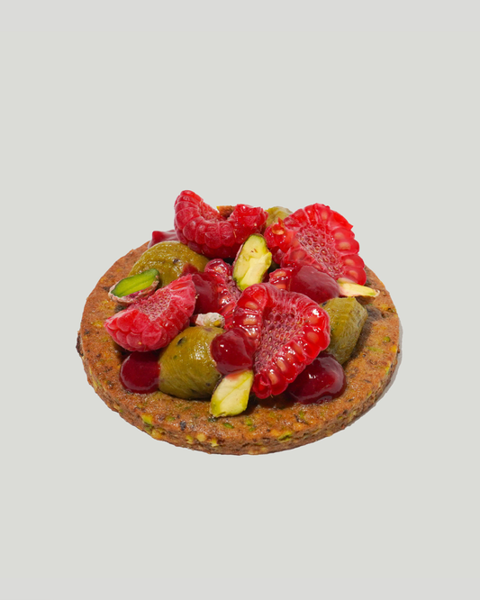 Vegan Pistachio & Raspberry Cookie - SATO | Healthy Sugar-Free Pastries in Dubai