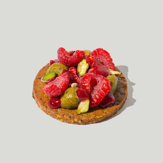 Vegan Pistachio & Raspberry Cookie - SATO | Healthy Sugar-Free Pastries in Dubai