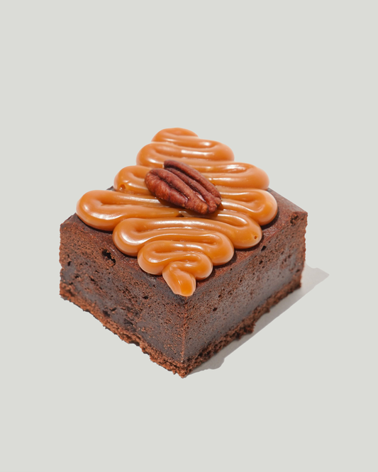 Salted Caramel Brownie - SATO | Healthy Sugar-Free Pastries in Dubai